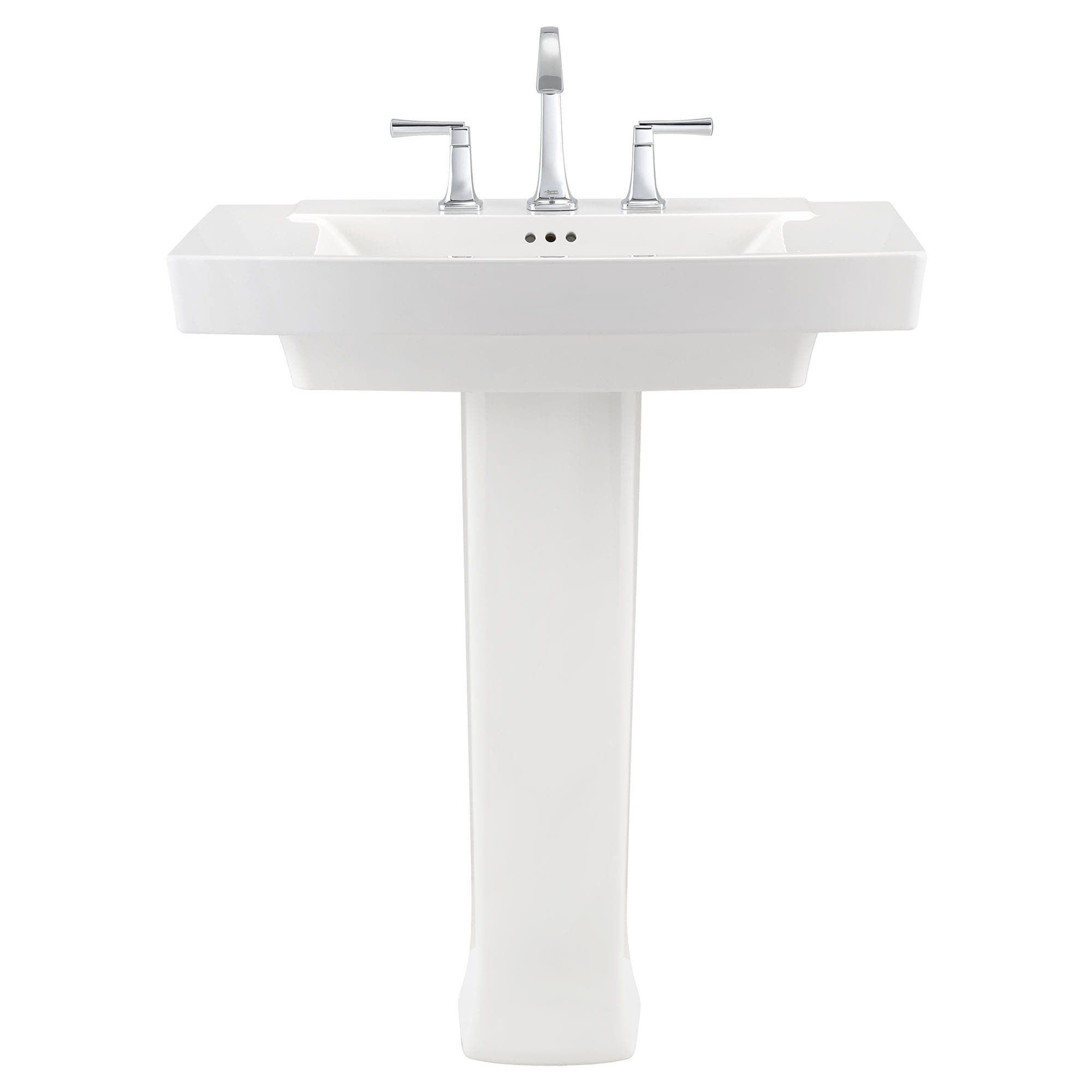 Townsend 8 Inch Widespread Pedestal Sink Top and Leg Combination WHITE